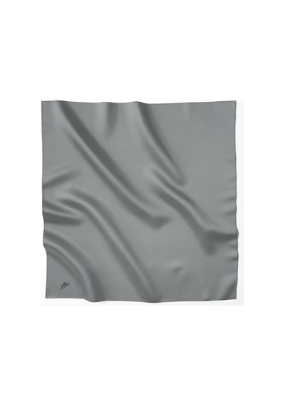 Aker Tivil Eşarp - Polyester Twill - Düz Renk - 8742795-977 - Füme 977 Füme 977 Füme