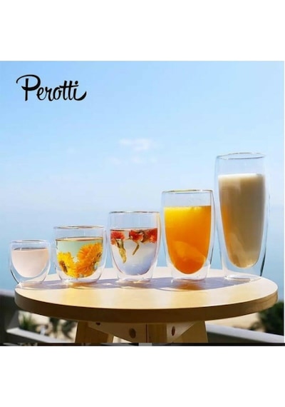Perotti Çift Cidarlı 300Ml Cam Bardak