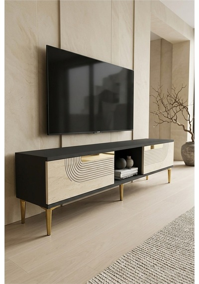 Tsa1508atg Meyra Tv Sehpası Antrasit-traverten-gold 150cm Antrasit - Traverten - Altın Tsa1508atg Meyra Tv Sehpası Antrasit-traverten-gold 150cm Antrasit - Traverten - Altın