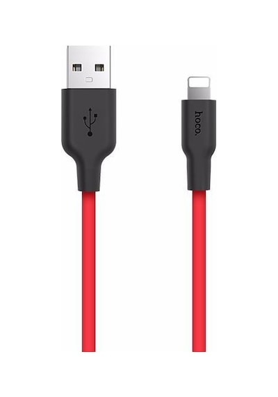 Hoco X21 Usb To Lightning 2A Silikon Hızlı Şarj Ve Data Kablosu