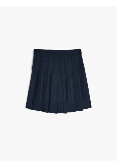 Koton Basic Pileli Okul Eteği Lacivert 5wkg70010aw Lacivert