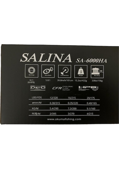 Okuma Salina Sa-6000ha 6+1bb Jig Olta Makinesi