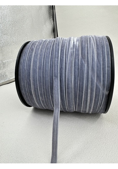 Paşateks- 1 Cm Düz Kadife-5 Metre-a. Gri