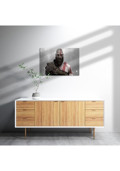 Cakasepetim God Of War Kratos Ahşap Mdf Tablo