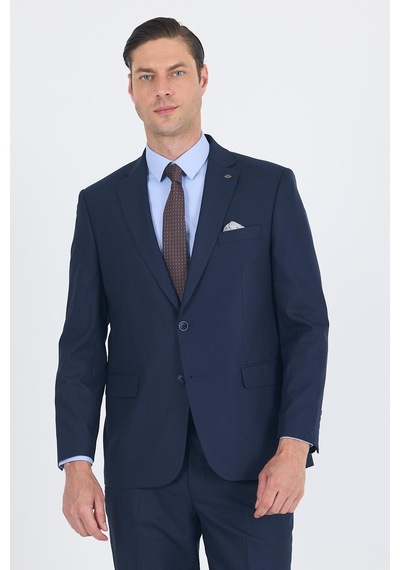 İmza Lacivert Mono Yaka Bez Ayağı Tam Astar Pamuklu 4 Drop Comfort Fit Classic Takım Elbise 1001250178 Lacivert İmza Lacivert Mono Yaka Bez Ayağı Tam Astar Pamuklu 4 Drop Comfort Fit Classic Takım Elbise 1001250178 Lacivert