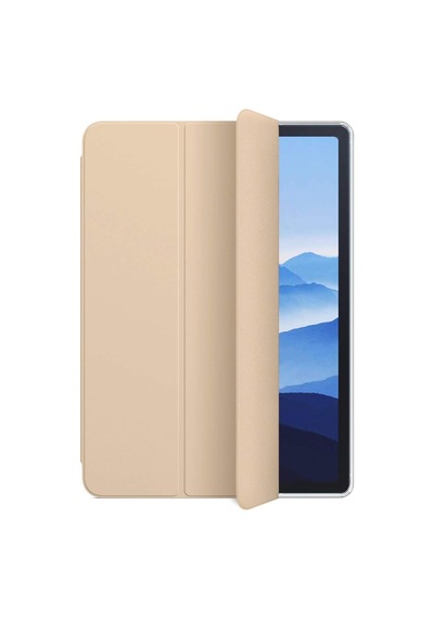 Apple İpad Air 13 2024 Kılıf A2898-a2899 Slim Translucent Back Smart Cover Gold İpad Air 13 2024 İle Uyumlu Kılıf - Gold