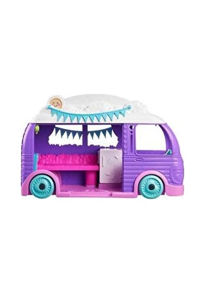 Eğlenceli Karavan Oyun Seti - Polly Pocket Temalı Açık Mavi