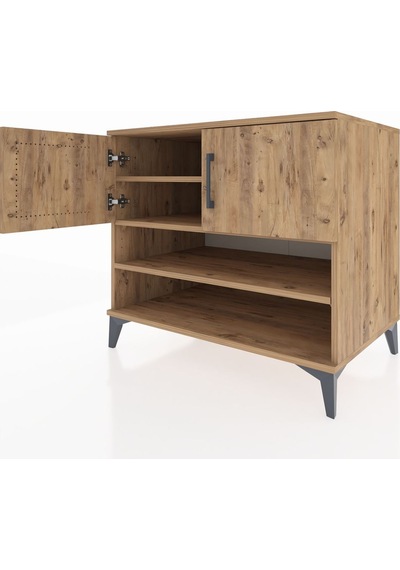 Kronos Şifonyer 3 Raflı 2 Kapaklı 88x59x80 Çam-çam Atlas Çam