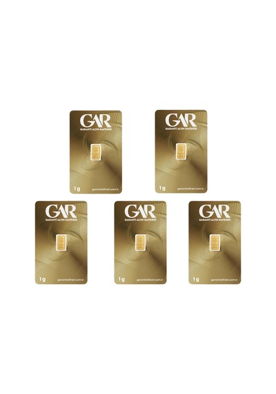5 Adet 1 Gr 24 Ayar Altın 995 Gar
