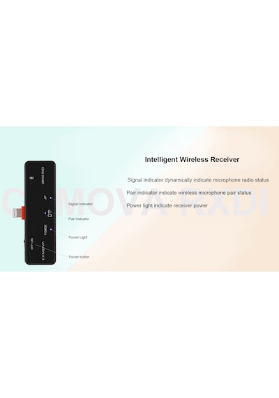 Ckmova Um100 Kit 5 Apple Uyumlu iPhone Ios için Uhf Kablosuz Yaka Mikrofon Set