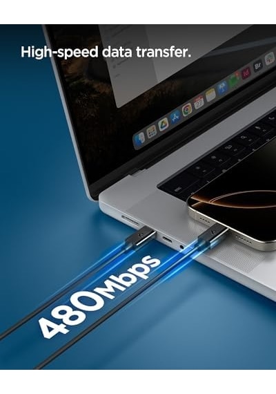 Usb-c To Usb-c 2 Metre Kablo 60w Güç/pps 2.0 Desteği Super Hızlı Şarj / 480 Mbps Data Aktarım Hızı Type-c Ekstra Dayanıklı - Aca08720