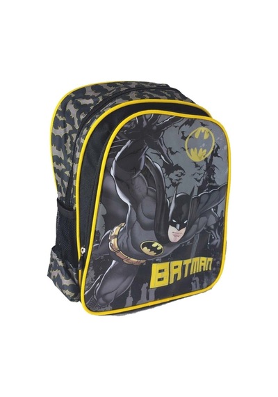 Batman Okul Çantası 2 Gözlü Çok Renkli