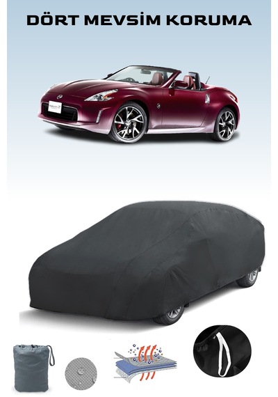 Siyah, Nıssan 350z Roadster, Araba Brandası, Oto Örtüsü, Araba Çadırı Siyah