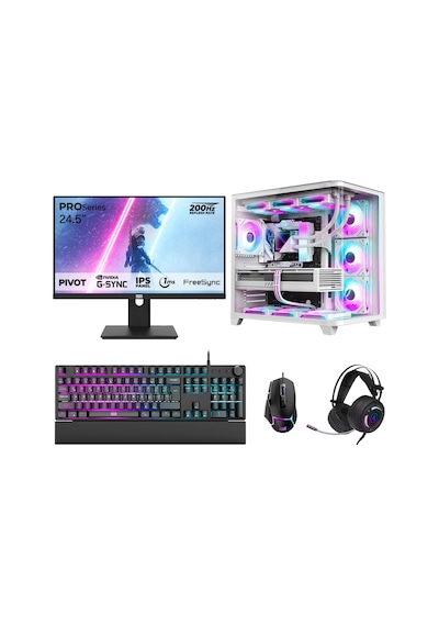 Dragos DRX7780 R7-7800X3D 32 GB 2 TB NVMe 16 GB RTX5060Ti 24.5" Free Dos Masaüstü Oyuncu Bilgisayarı