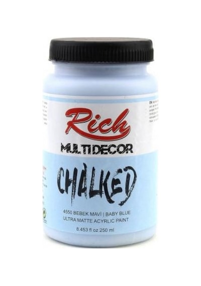 Rich Multi Decor Chalked Akrilik Boya 250 Cc. 4550 Bebek Mavi