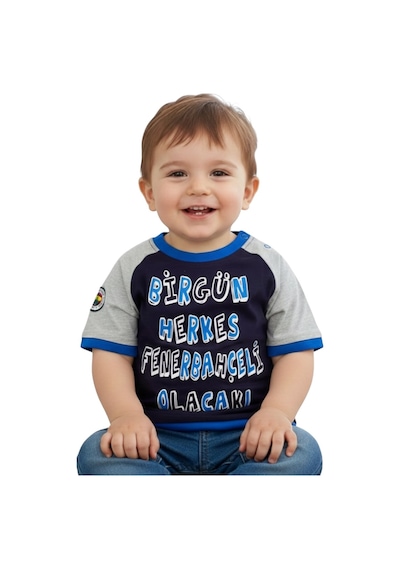 Fenerbahçe Lisanslı Uzun Kol Bebek Sweatshirt Lacivert