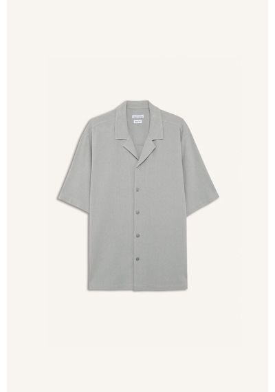 Defacto Relax Fit Polo Yaka Pamuklu Yazlık Kısa Kollu Gömlek D8875ax25smkh514 Haki