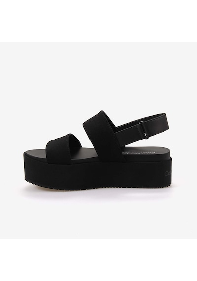 Calvin Klein Kadın Dolgu Topuk Sandalet Yw0yw01788 Siyah