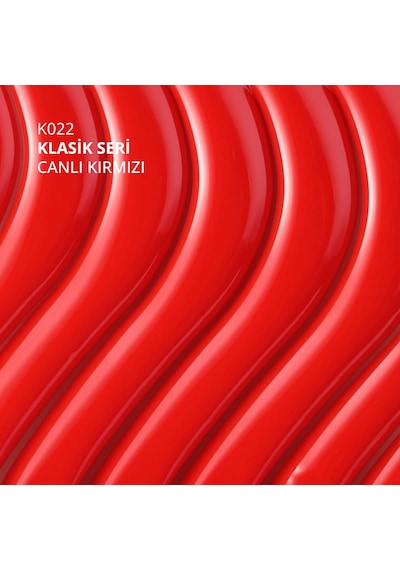 Kalıcı Oje K022, Canlı Kırmızı, 10 Ml