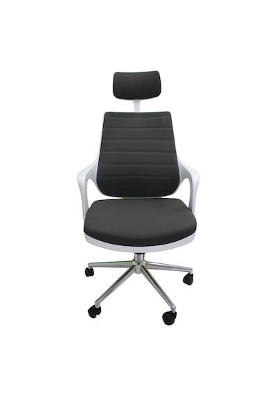 Kaya Ofis Mix Plus White Fabric Müdür Koltuğu Çalışma Koltuğu Siyah