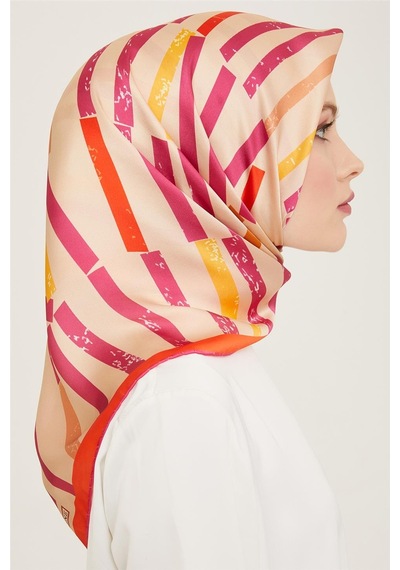 Armine Twill İpek Eşarp 24ya9101 50 - Desenli