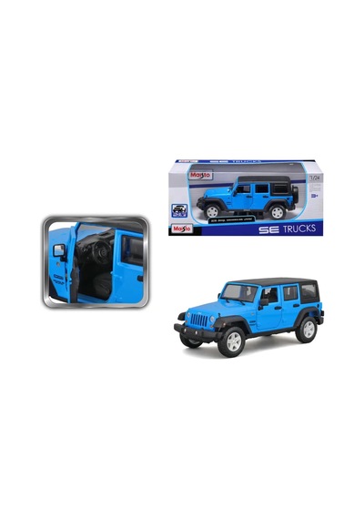 Maisto Se Trucks 15 Jeep Wrangler Unlimited Model Araba Mavi Mavi