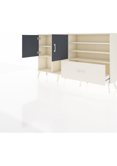 Arges Konsol 7 Raflı Tek Çekmeceli 2 Kapaklı 176x30x99 Aytaşı-antrasit/aytaşı Antrasıt/aytası - Aytası Arges Konsol 7 Raflı Tek Çekmeceli 2 Kapaklı 176x30x99 Aytaşı-antrasit/aytaşı Antrasıt/aytası - Aytası