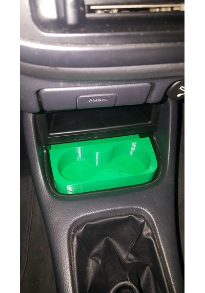 Honda Civic 96-00 Ies/ek Uyumlu 2'lü Bardaklık Honda Logo Lu Siyah