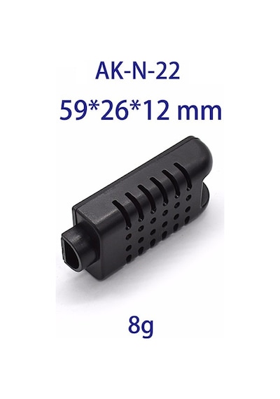 AK-N-22 Mini Plastik Sensör Kutusu  Elektronik Devre Kutusu Siyah