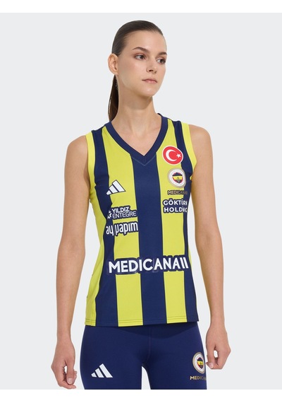 Fenerium Fenerbahçe Voleybol 2026/27 Adidas Çubuklu Kadın Forma Lacıvert-sarı