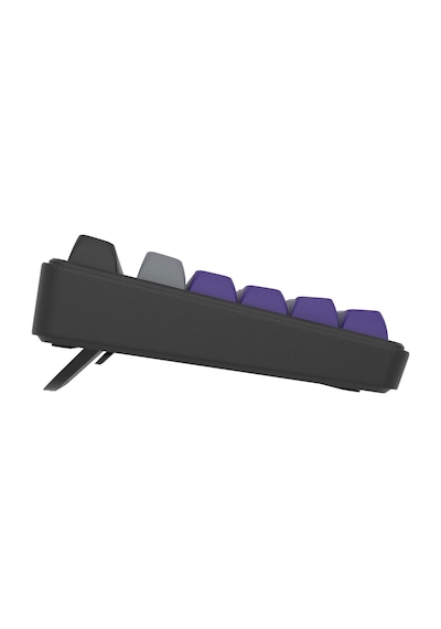 Hawk Gaming Hk258 Membrane Lcd Rgb Kablosuz/bluetooth Gri Mor Full Türkçe Gaming Klavye