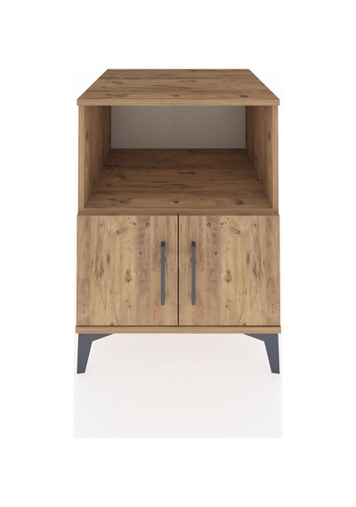 Kronos Komodin 2 Raflı 2 Kapaklı 60x59x80 Çam-çam Çam