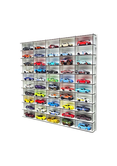 Woodbu 1/64 Hobi Araba Rafı 50 Araç (Hot Wheels, Matchbox)