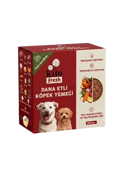 Kito Fresh Dana Etli Taze Yetişkin Köpek Yemeği 250 G