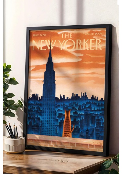 The New Yorker Çerçeveli Tablo January 12 2009