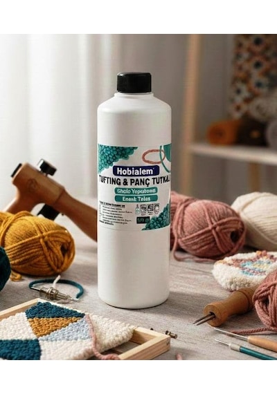 Punch Ve Tufting Halı Tutkalı 500 Gr Kuruyunca Şeffaflaşan Güçlü Esnek Yapıştırıcı Tutkal