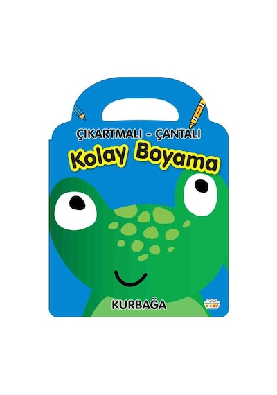 3-6 Yaşa Uygun Kolay Boyama Çıkartmalı Çantalı Set - 4 Kitap