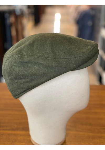 Hamze İngiliz London Model Kaşe Kumaş Kasket Şapka Haki