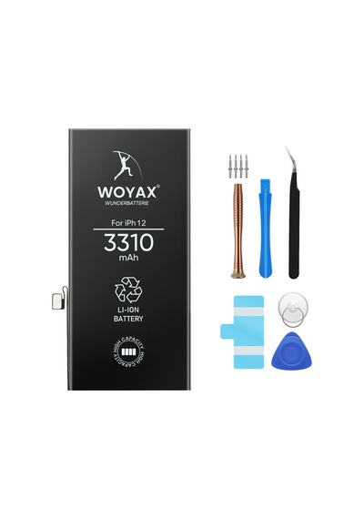 By Deji Apple Uyumlu iPhone 12 / 12 Pro Batarya 3310mAh Woyax Premium Batarya