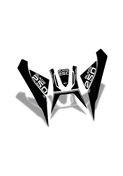 GP Kompozit RKS Blade 250 2023-2024 Uyumlu Tank Pad Seti Siyah