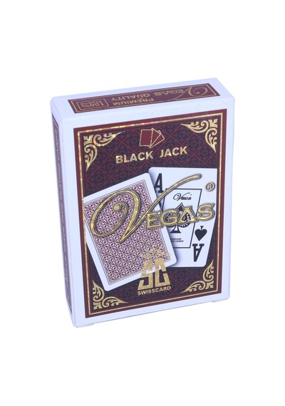 Swisscard İskambil Blackjack Poker Oyun Kartı - Kırmızı