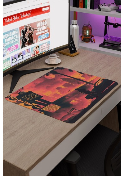 Hotline Miami Kaymaz Dikişli Kauçuk Oyuncu Mousepad V2 - 48x40 Xl Gaming Mouse Pad Fare Altlığı