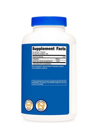 L-glutamine 800 Mg 180 Capsules