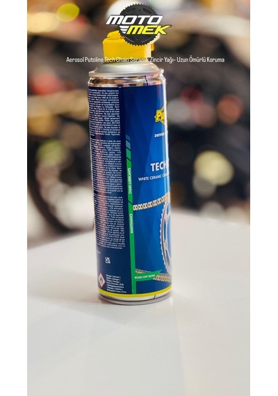Aerosol Putoline Tech Chain Seramik Zincir Yağı Uzun Ömürlü Koruma