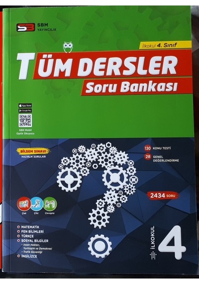 4.Sınıf Tüm Dersler Soru Bankası 2019 Baskı Sbm Yayınları