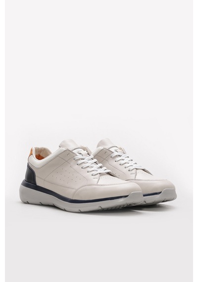 Fast Step Hakiki Deri Erkek Casual Ayakkabı 742ma242010 Bej Deri