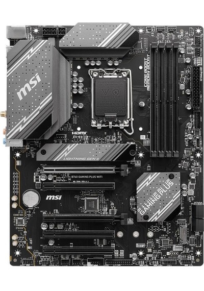 Msı B760 Gamıng Plus Wıfı D5 M.2 Hdmı Dp Lan Wifi Atx 1700p
