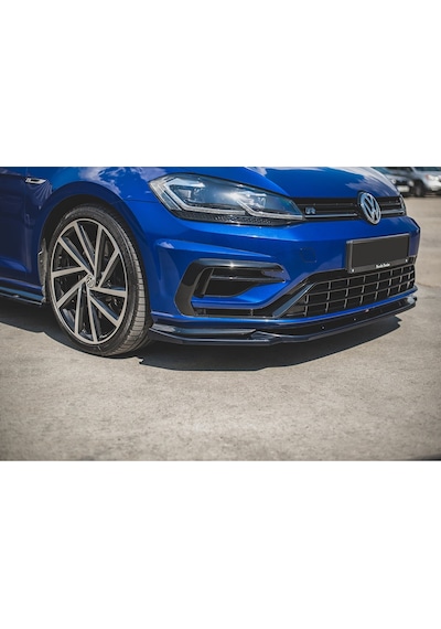 Vw Golf 7.5 R Tampon Ön Lip Parlak Siyah Plastik Ön Ek Karlık 2017 2018 2019 2020 2021 Karlık+bodykit+ek