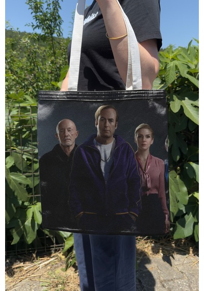 Zipzap Better Call Saul V2 Çift Taraflı Yazlık Kışlık Kanvas Baskı Bez Çanta Dizi Film