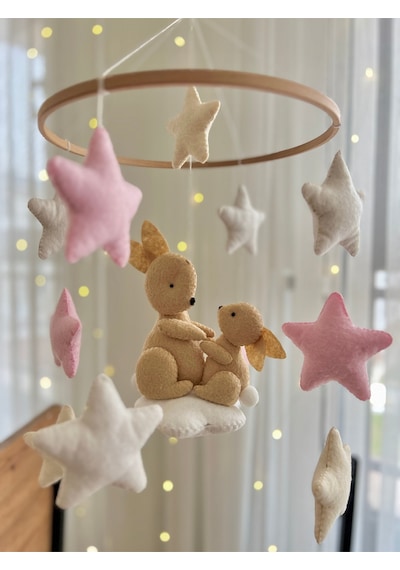 Dönence Müzikli Bebek Beşik Süsü Kız Bebek Müzikli Dönence